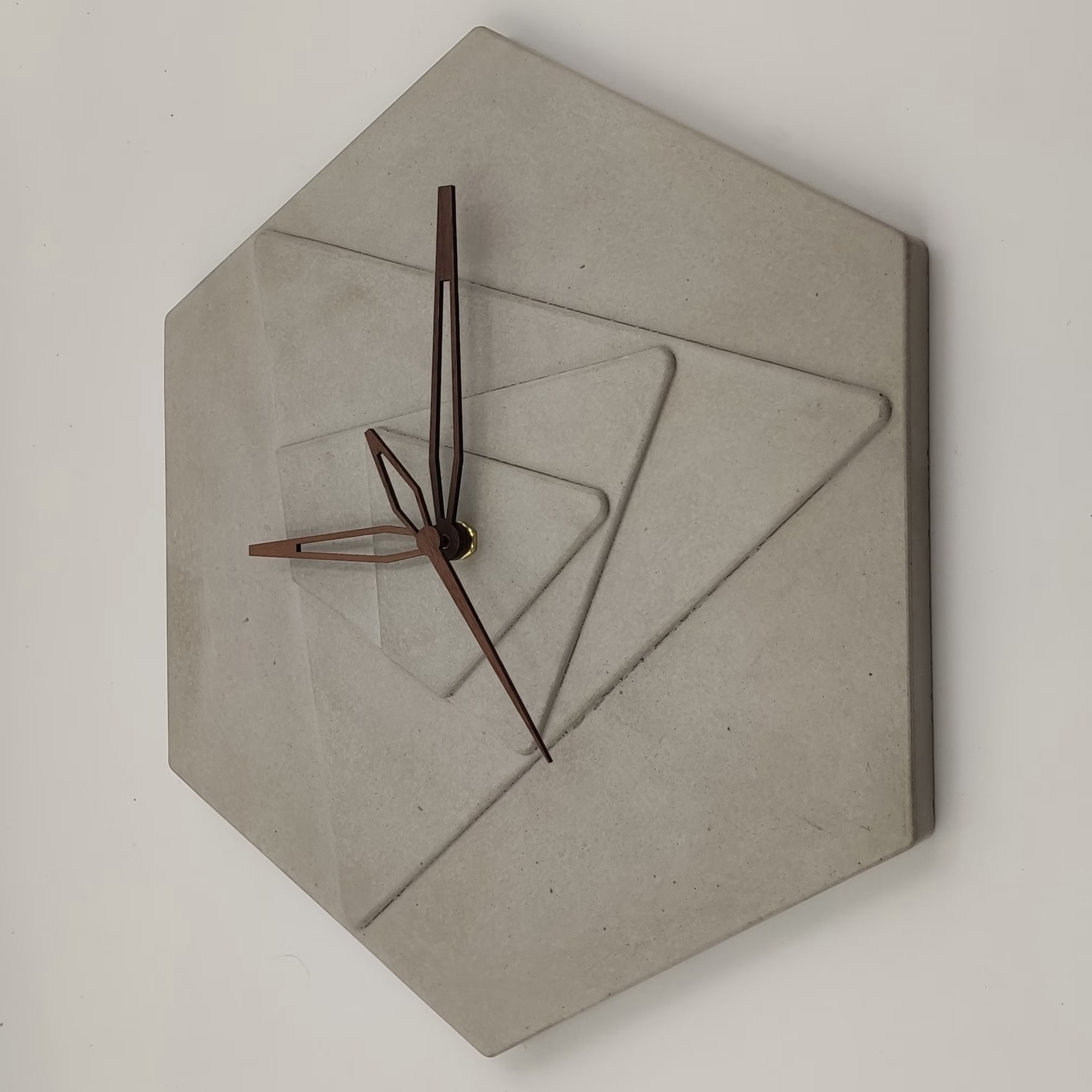 Betonuhr „Hexagon“ - Nature