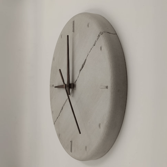Betonuhr „Cracked“ - Nature – Bild 2