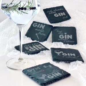 Schiefer Untersetzer "Gin"